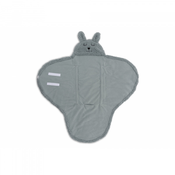 Couverture portefeuille câline bunny sea green Jollein