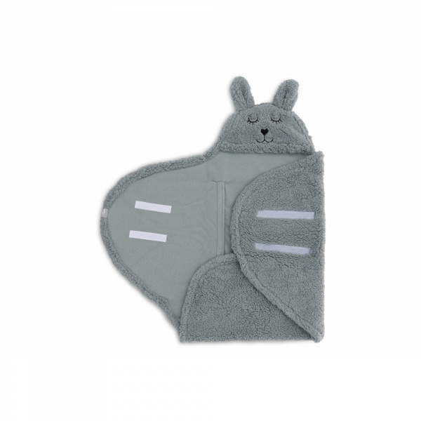 Couverture portefeuille câline bunny sea green Jollein