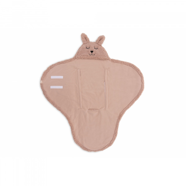 Couverture portefeuille câline bunny wild rose Jollein