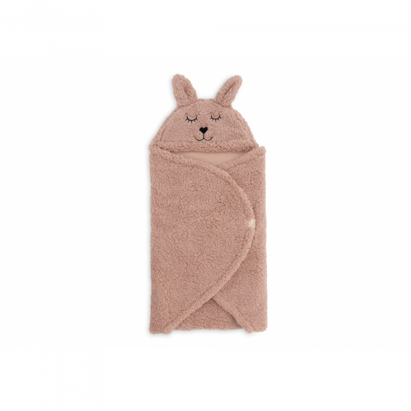 Couverture portefeuille câline bunny wild rose Jollein