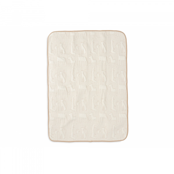 Couverture bébé 100x150 cm jungle jambo biscuit et oatmeal Jollein