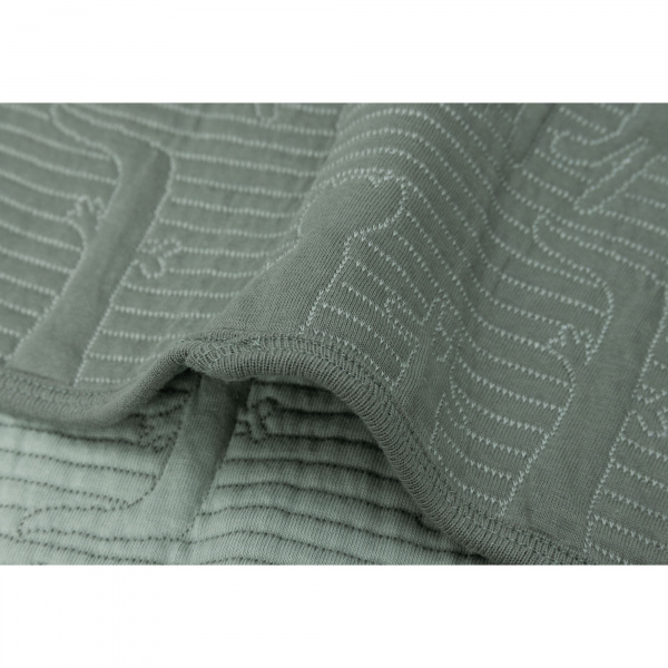 Couverture bébé 75x100 cm jungle jambo ash green et laurel Jollein