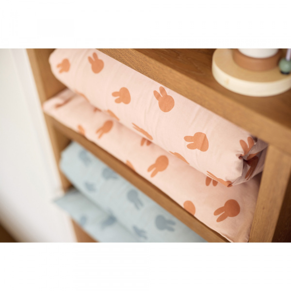 Housse de couette et taie 100x140 cm miffy snuffy nougat Jollein