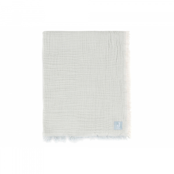 Couverture bébé 75x100 cm à franges sea green Jollein