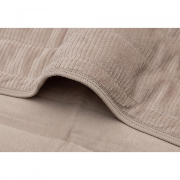 Couverture bébé 75 x 100 cm velvet rib milky coffee Jollein