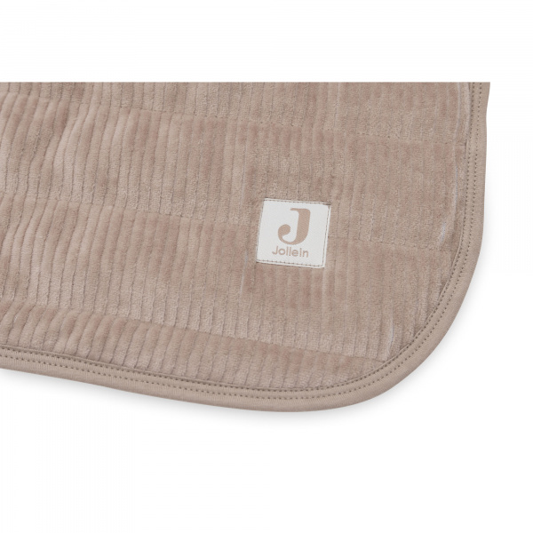 Couverture bébé 75 x 100 cm velvet rib milky coffee Jollein