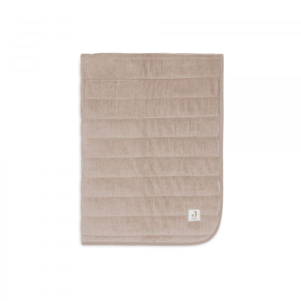 Couverture bébé 75 x 100 cm velvet rib milky coffee Jollein