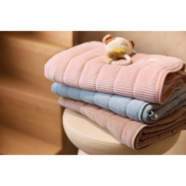 Couverture bébé 75 x 100 cm velvet rib milky coffee Jollein