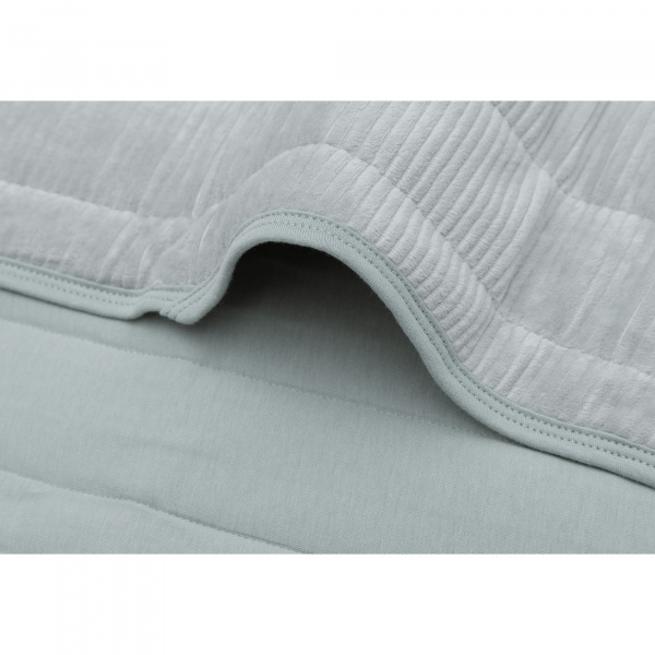 Couverture bébé 75 x 100 cm velvet rib sea green Jollein