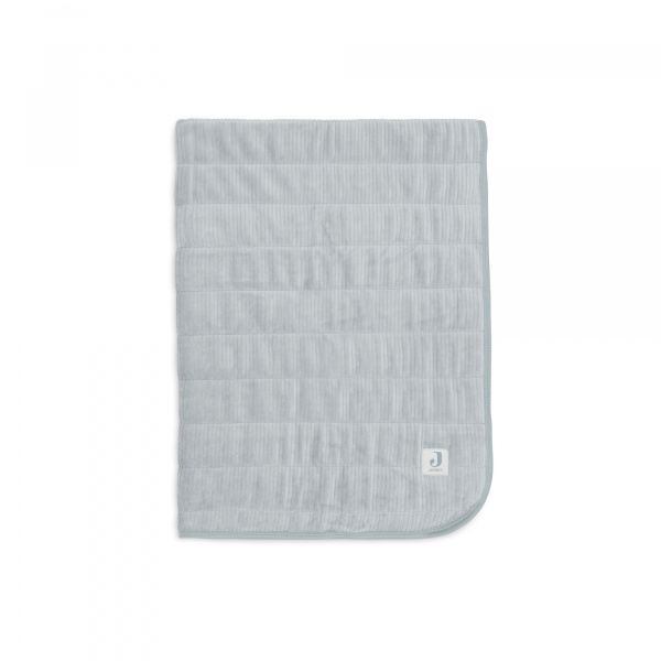 Couverture bébé 75 x 100 cm velvet rib sea green Jollein