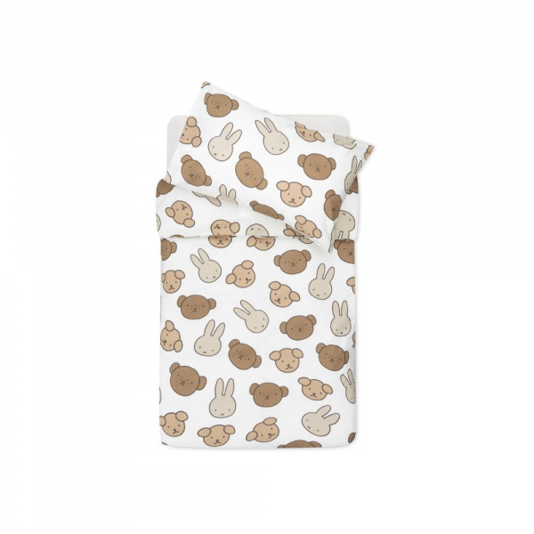 Housse de couette et taie 100x140 cm miffy and friends Jollein