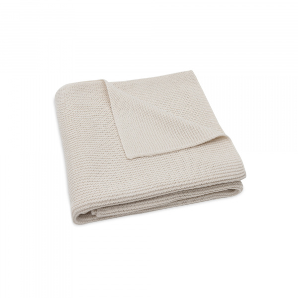 Couverture berceau 75 x 100 cm basic knit biscuit Jollein