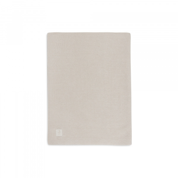 Couverture berceau 75 x 100 cm basic knit biscuit Jollein