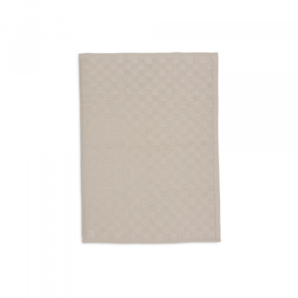 Couverture bébé tricot 75 x 100 cm box knit warm sand Jollein