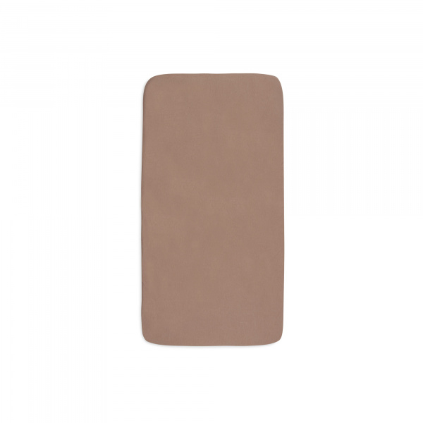 Lot de 2 draps housses 40x80 cm jersey milky coffee et ivory Jollein