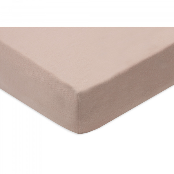 Lot de 2 draps housses 60x120 cm jersey ivoire et nougat Jollein