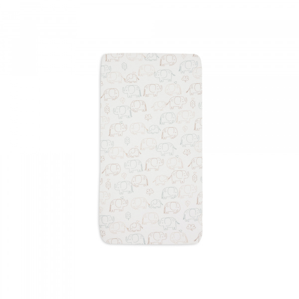 Drap housse berceau 40x80 cm jersey animals olive Jollein