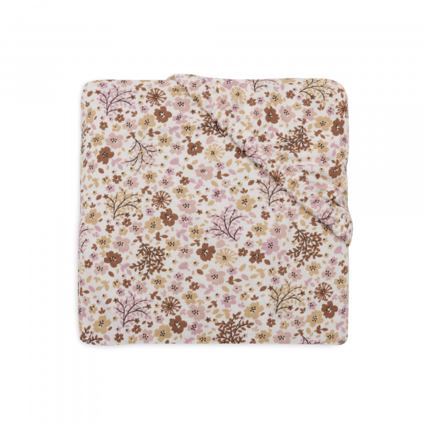 Drap housse 70x140 cm jersey twig olive Jollein