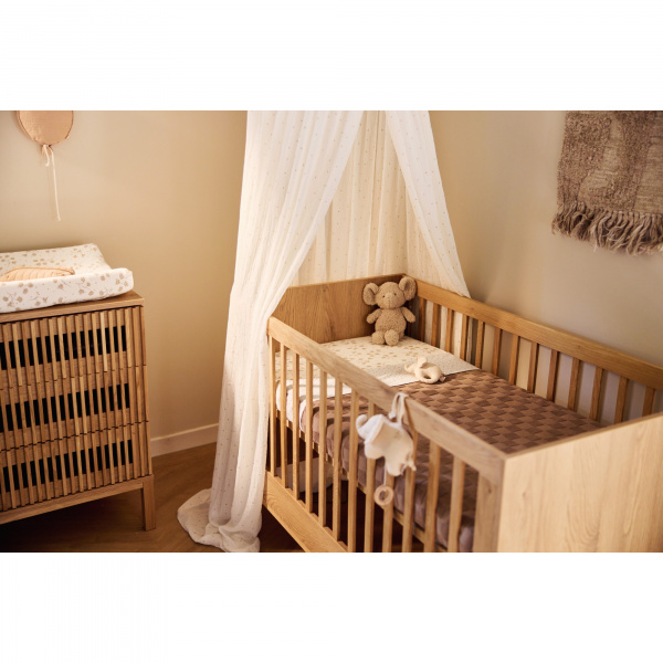 Drap housse 70x140 cm jersey twig olive Jollein