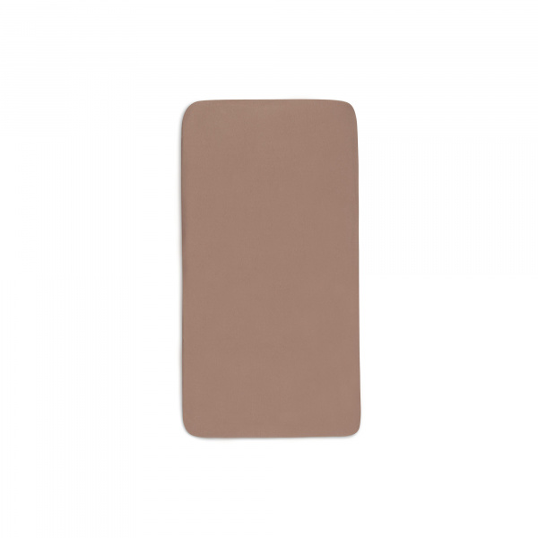 Drap housse 75 x 95 cm jersey pour tapis de parc milky coffee Jollein