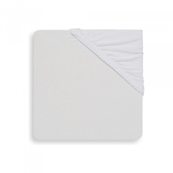 Drap housse 70x140 cm jersey blanc Jollein