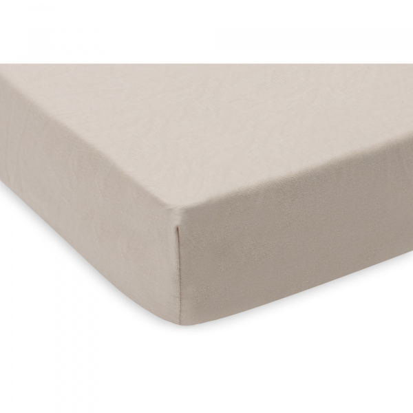 Lot de 2 draps housses 60x120 cm jersey ivoire et nougat Jollein