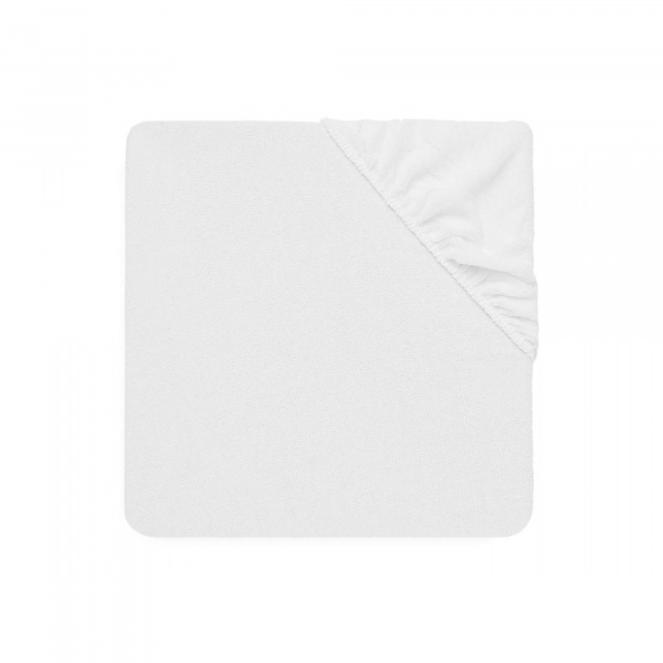 Drap housse éponge imperméable 60 x 120cm blanc Jollein