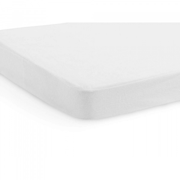 Drap housse éponge imperméable 60 x 120cm blanc Jollein