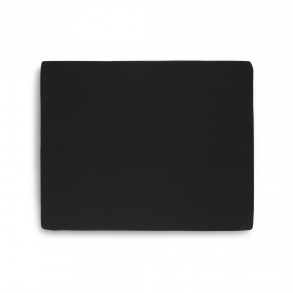 Drap housse 75 x 95 cm jersey pour tapis de parc noir Jollein