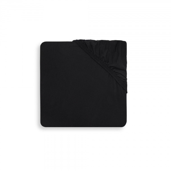 Drap housse 60x120 cm jersey noir Jollein