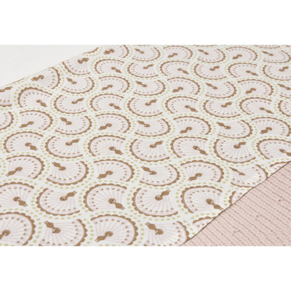 Drap berceau 75x100cm - soft plumes Jollein