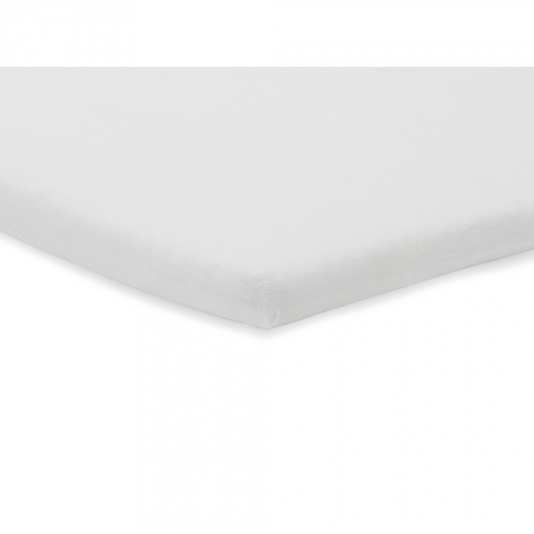 Lot de 2 draps housses 40x80 cm jersey white Jollein