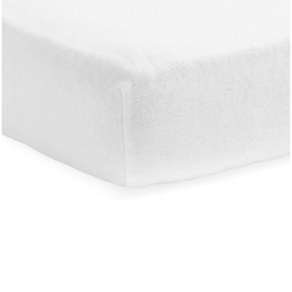 Drap housse molleton 50 x 90 cm white Jollein