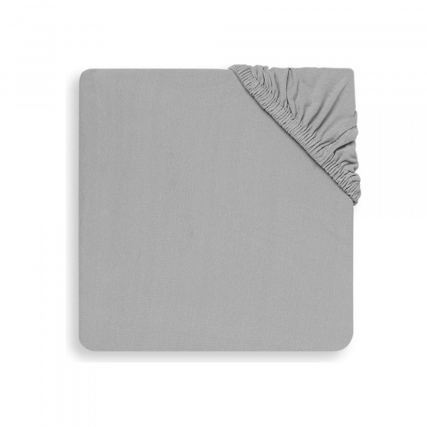 Drap housse 70x140 cm jersey soft grey Jollein