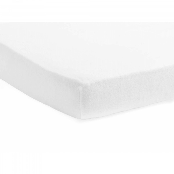 Drap housse molleton 60 x 120 cm white Jollein