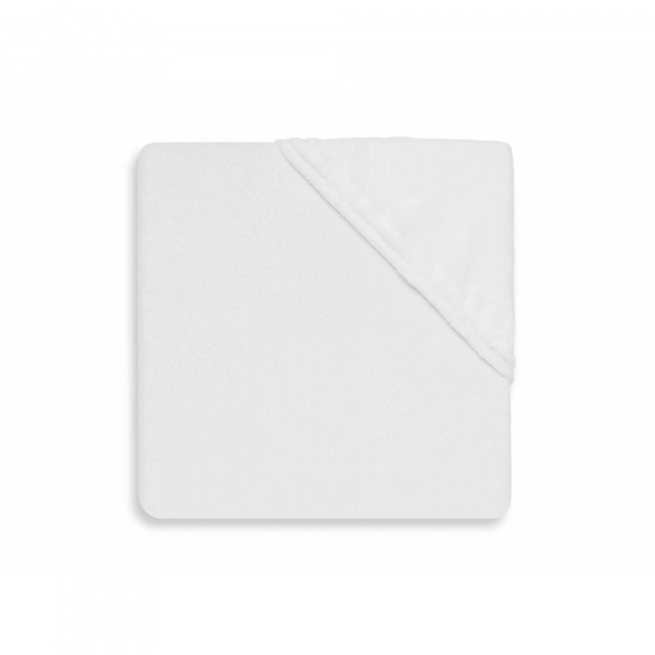 Drap housse molleton 60 x 120 cm white Jollein