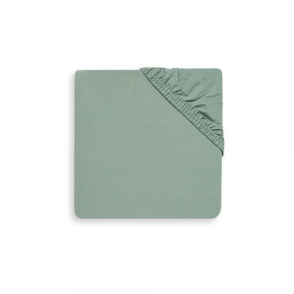 Drap housse berceau 40x80 cm jersey ash green Jollein