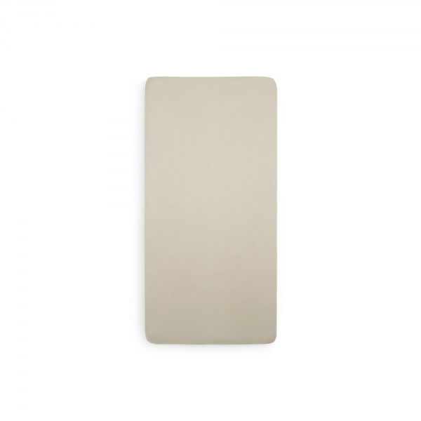 Drap housse 60x120 cm jersey nougat Jollein