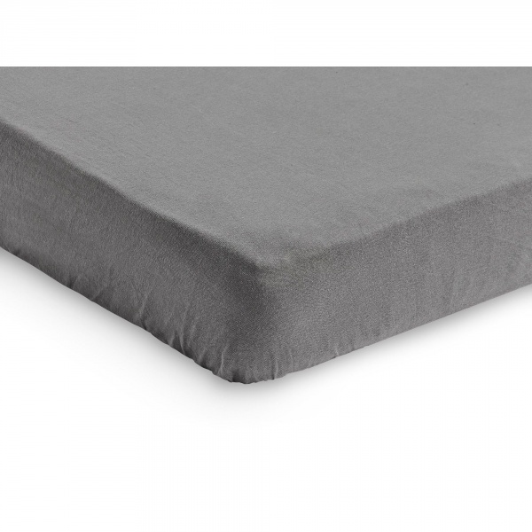 Drap housse 60x120 cm jersey storm grey Jollein