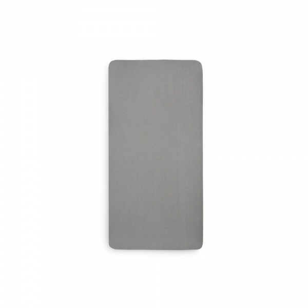 Drap housse 60x120 cm jersey storm grey Jollein