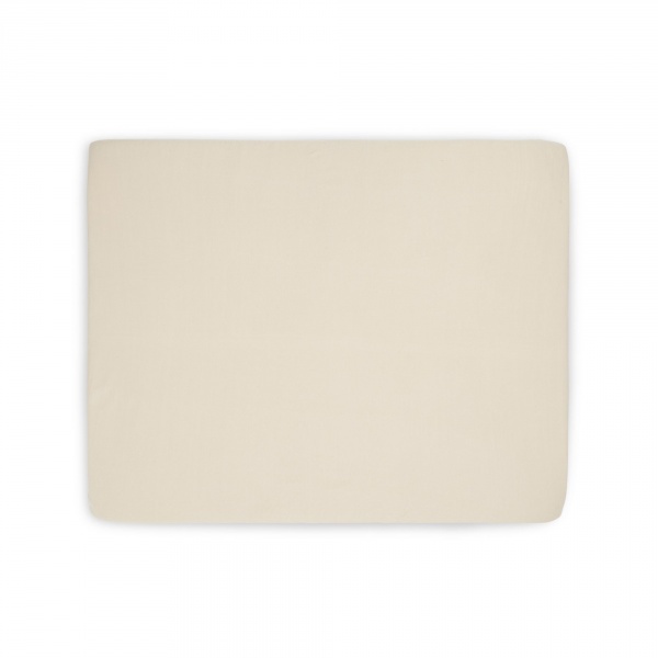 Drap housse 75 x 95 cm jersey pour tapis de parc noir Jollein