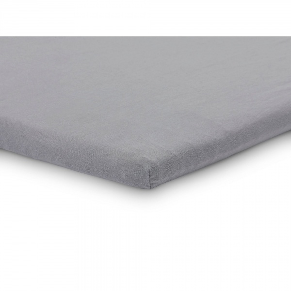 Drap housse 75 x 95 cm jersey pour tapis de parc noir Jollein