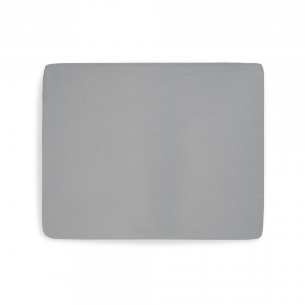 Lot de 2 draps housses 75 x 95 cm jersey pour tapis de parc white Jollein