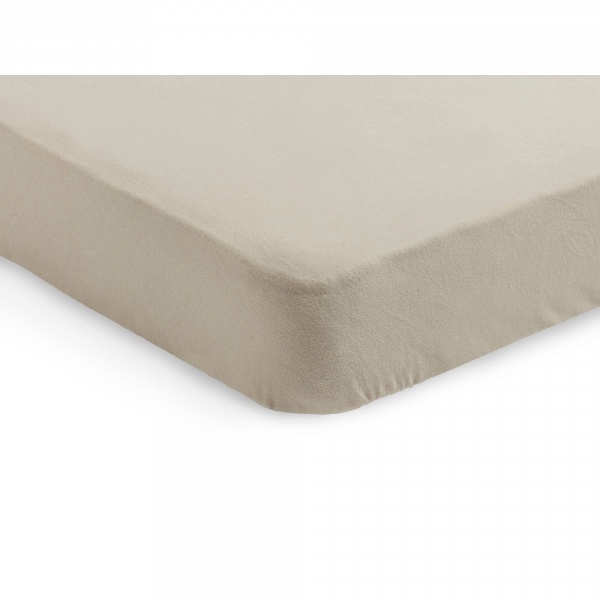 Lot de 2 draps housses 60x120 cm jersey nougat Jollein