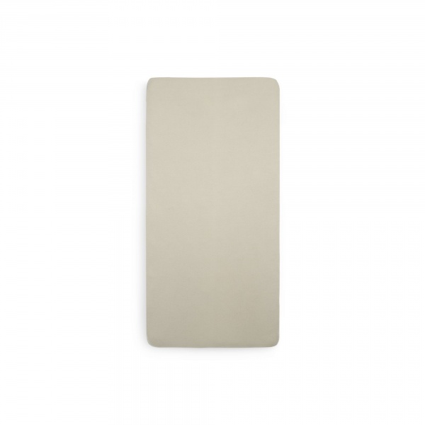 Lot de 2 draps housses 75 x 95 cm jersey pour tapis de parc white Jollein