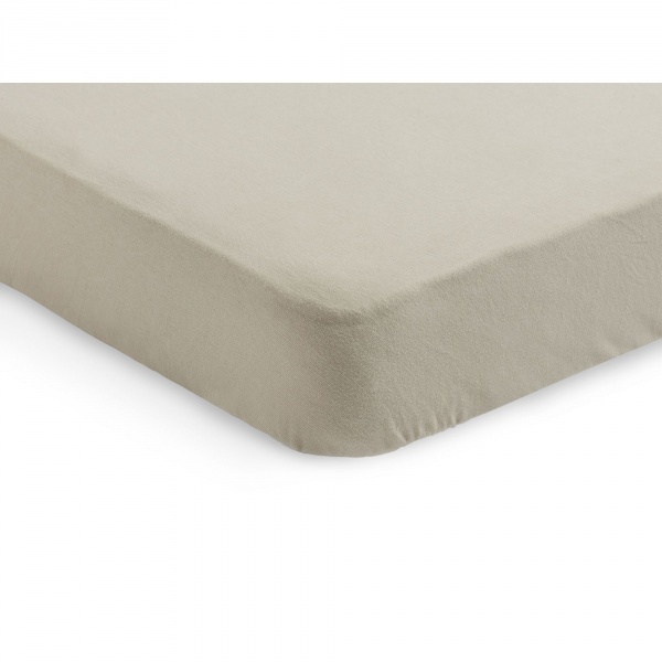 Lot de 2 draps housses 75 x 95 cm jersey pour tapis de parc white Jollein