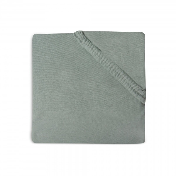 Drap housse 70x140 cm jersey ash green Jollein