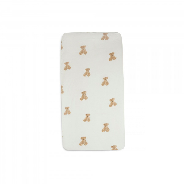 Drap housse berceau 40x80 cm jersey animals olive Jollein