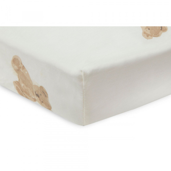 Drap housse 60x120 cm jersey teddy bear Jollein