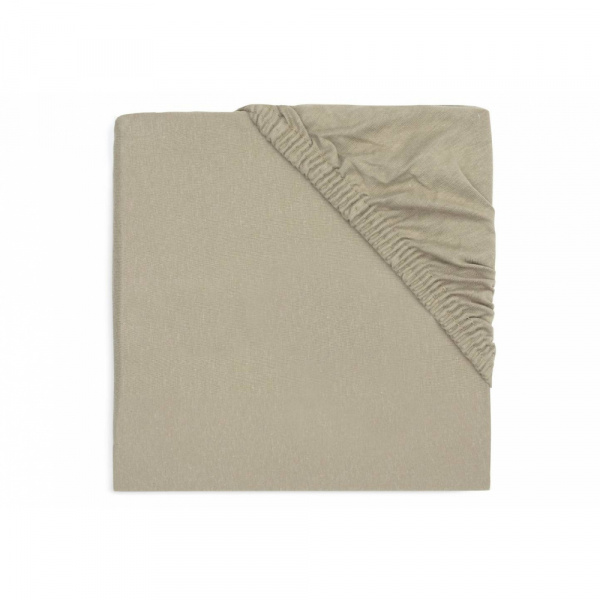 Drap housse 70x140 cm jersey olive Jollein